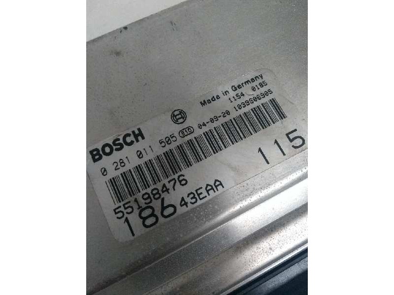 Recambio de centralita motor uce para fiat multipla (186) 1.9 jtd cat referencia OEM IAM 0281011505 55198476 18643EAA115