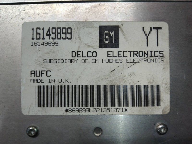 Recambio de centralita motor uce para opel astra f berlina gl referencia OEM IAM 16149899 YT AUFC
