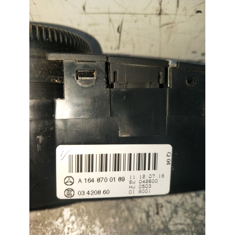 Recambio de mando calefaccion / aire acondicionado para mercedes-benz clase m (w164) ml 320 cdi 4-matic (164.122) referencia OEM