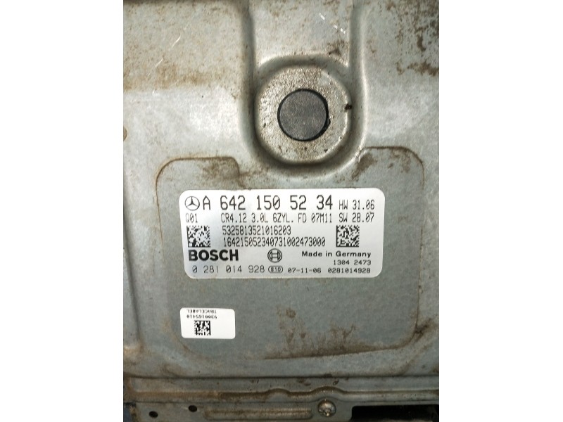 Recambio de centralita motor uce para mercedes-benz clase m (w164) ml 320 cdi 4-matic (164.122) referencia OEM IAM 0281014928 A6