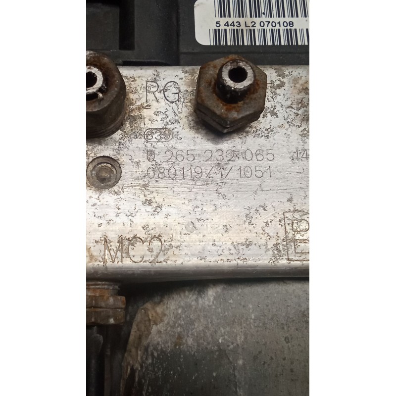 Recambio de abs para citroën jumpy ii furgoneta 1.6 hdi 90 16v referencia OEM IAM 0265800696 1401259780 0265232065 1401109880