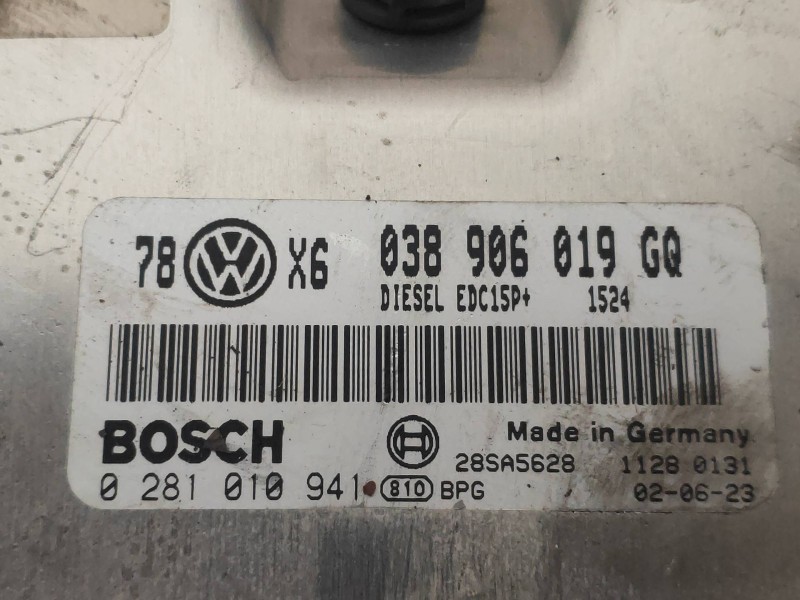 Recambio de centralita motor uce para volkswagen passat berlina (3b3) executive referencia OEM IAM 0281010941 038906019GQ EDC15P