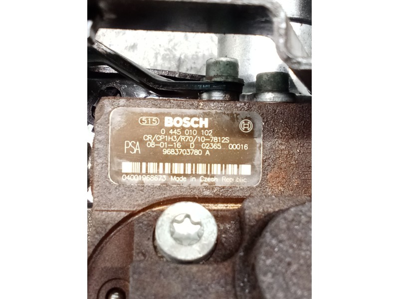 Recambio de bomba inyeccion para citroën jumpy ii furgoneta 1.6 hdi 90 16v referencia OEM IAM 9683703780A 0445010102 BOSCH