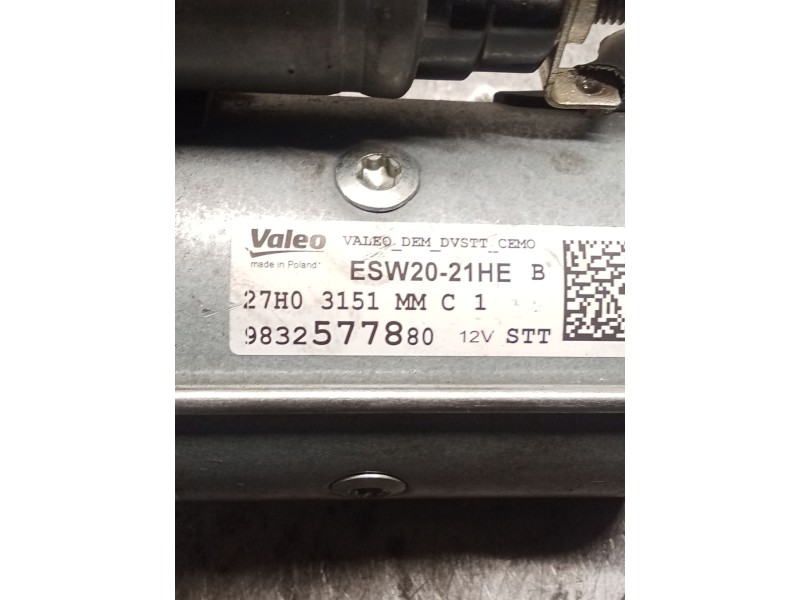 Recambio de motor arranque para peugeot 3008 ii suv (mc_, mr_, mj_, m4_) 1.5 bluehdi 130 referencia OEM IAM 9832577880  