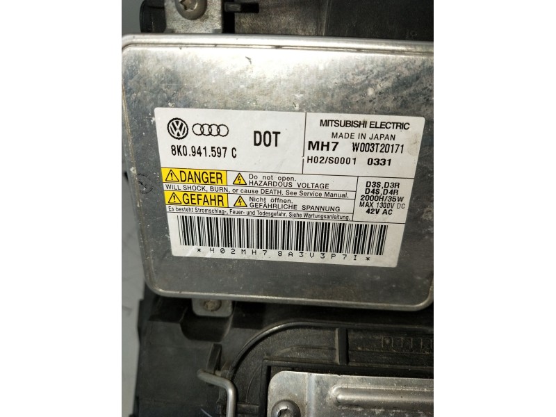 Recambio de faro derecho para audi q5 (8rb) 3.0 tdi quattro referencia OEM IAM 8R0941030AJ 8K0941597C W003T20171