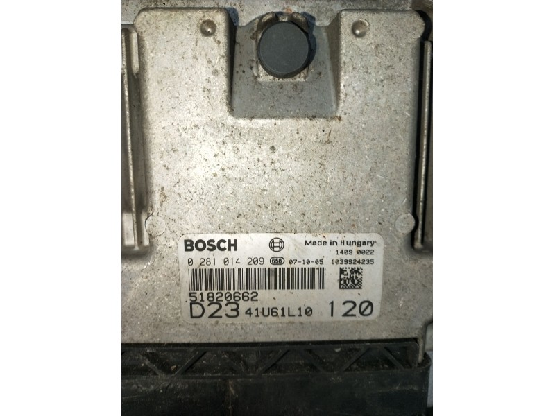 Recambio de centralita motor uce para fiat ducato furgoneta (250_) 120 multijet 2,3 d referencia OEM IAM 0281014209 51820662 D23