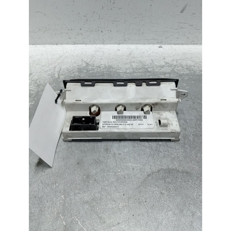 Recambio de pantalla multifuncion para citroën c5 berlina 2.0 hdi sx referencia OEM IAM 9644422477 216672023A D01