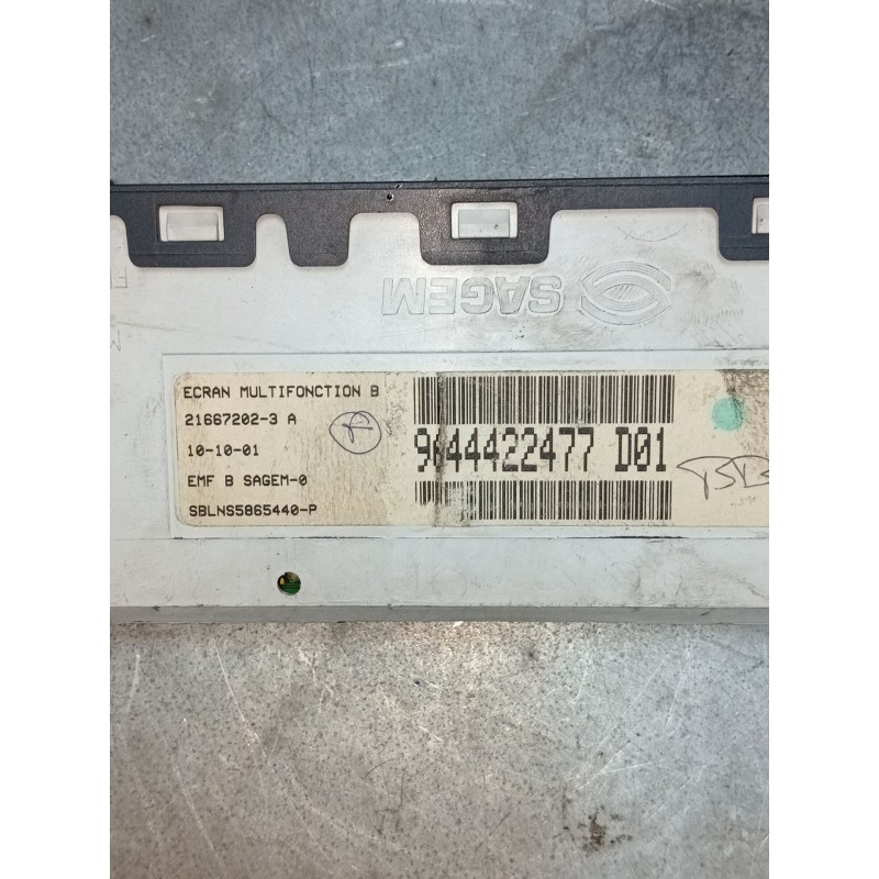 Recambio de pantalla multifuncion para citroën c5 berlina 2.0 hdi sx referencia OEM IAM 9644422477 216672023A D01