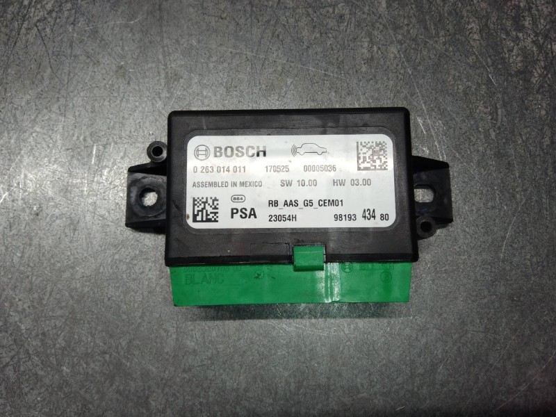 Recambio de modulo electronico para peugeot 2008 (--.2013) 1.2 16v vti referencia OEM IAM 0263014011 9819343480 