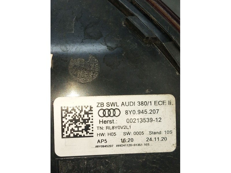Recambio de piloto trasero izquierdo para audi a3 sportback (8ya, 8yf) 35 tdi referencia OEM IAM 8Y0945207 0021353912 