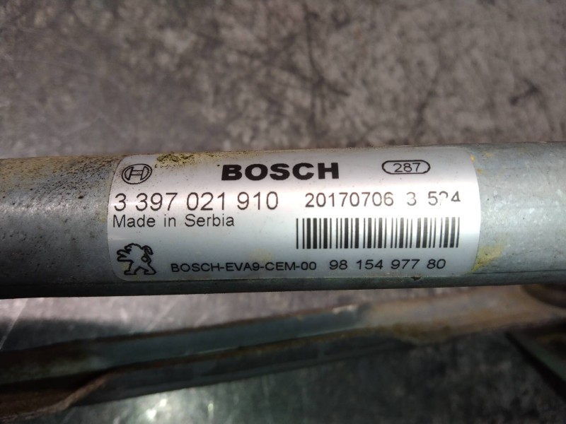 Recambio de motor limpia delantero para peugeot 2008 (--.2013) 1.2 16v vti referencia OEM IAM 3397021910 9815497780 