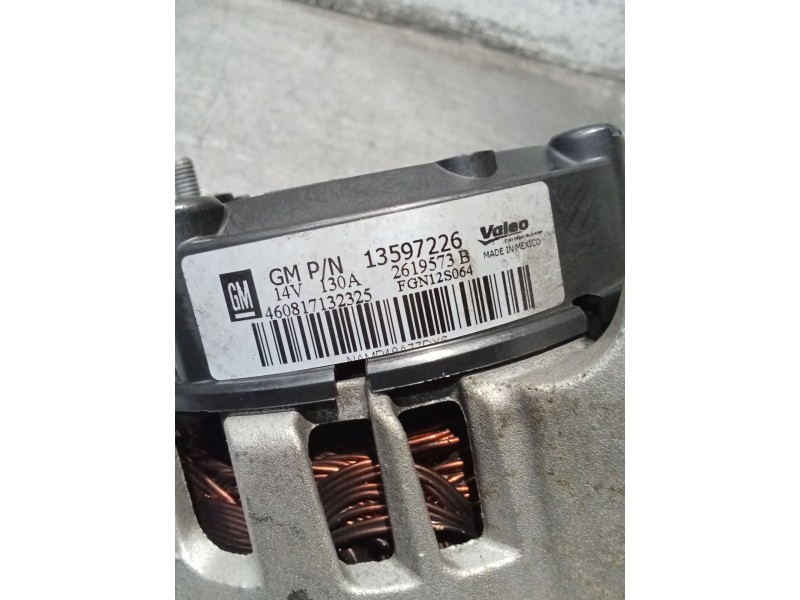 Recambio de alternador para opel mokka / mokka x (j13) 1.4 (_76) referencia OEM IAM 13597226 130A 
