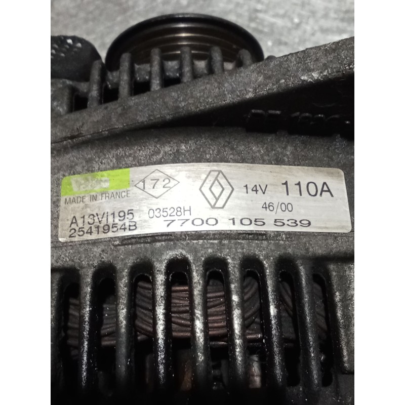 Recambio de alternador para renault clio ii (bb_, cb_) 1.9 d (b/cb0j) referencia OEM IAM 7700105539 110A 