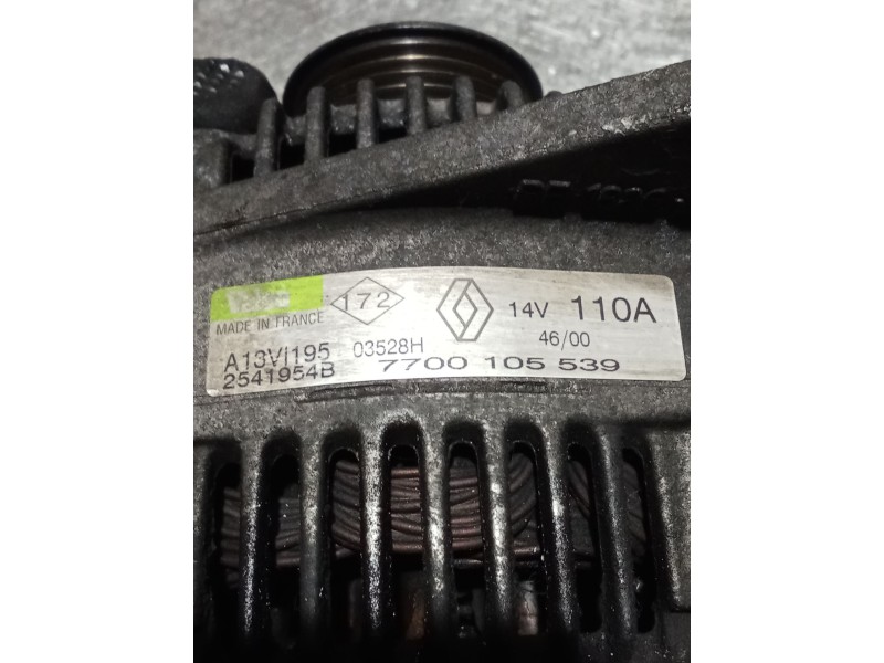 Recambio de alternador para renault clio ii (bb_, cb_) 1.9 d (b/cb0j) referencia OEM IAM 7700105539 110A 