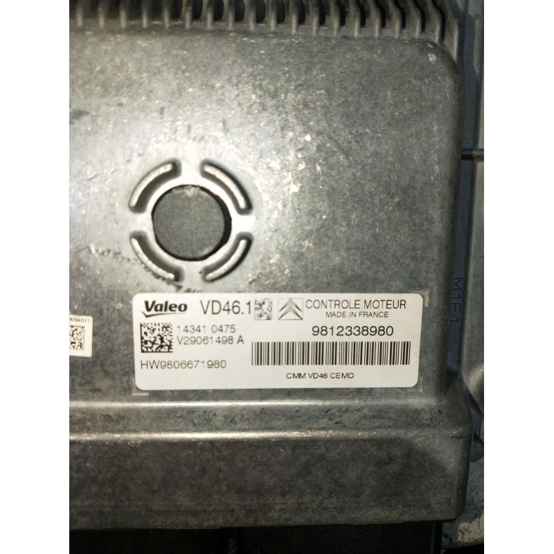 Recambio de centralita motor uce para citroën c4 ii (nc_) 1.2 thp 130 referencia OEM IAM 9812338980 143410475 