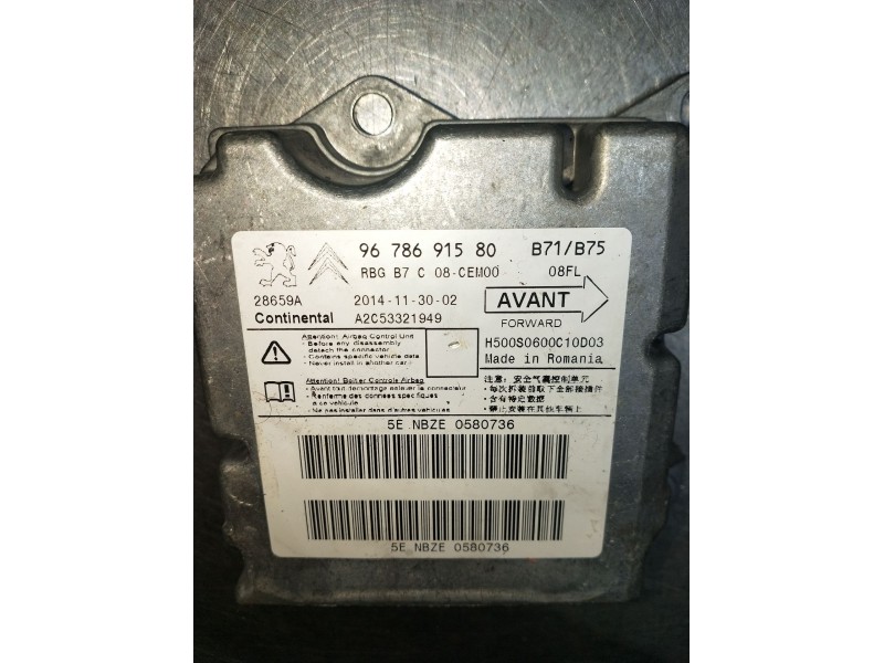 Recambio de kit airbag para citroën c4 ii (nc_) 1.2 thp 130 referencia OEM IAM 9678691580  