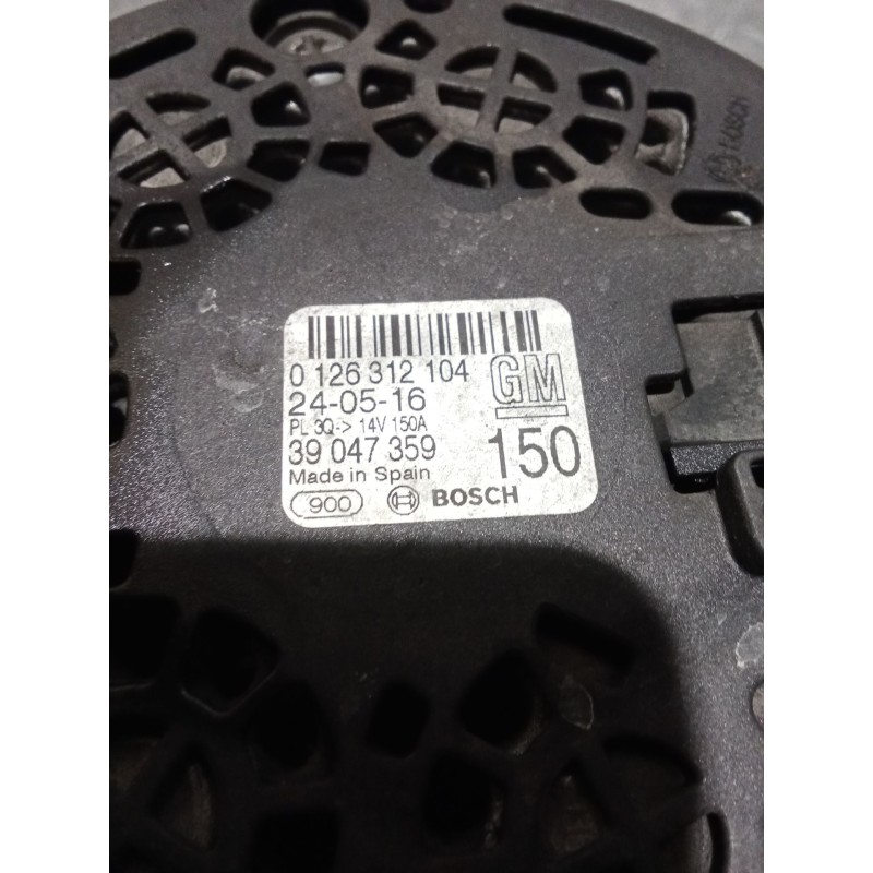 Recambio de alternador para opel corsa e (x15) 1.3 cdti (08, 68) referencia OEM IAM 0126312104 39047359 