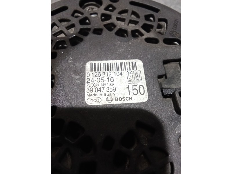 Recambio de alternador para opel corsa e (x15) 1.3 cdti (08, 68) referencia OEM IAM 0126312104 39047359 