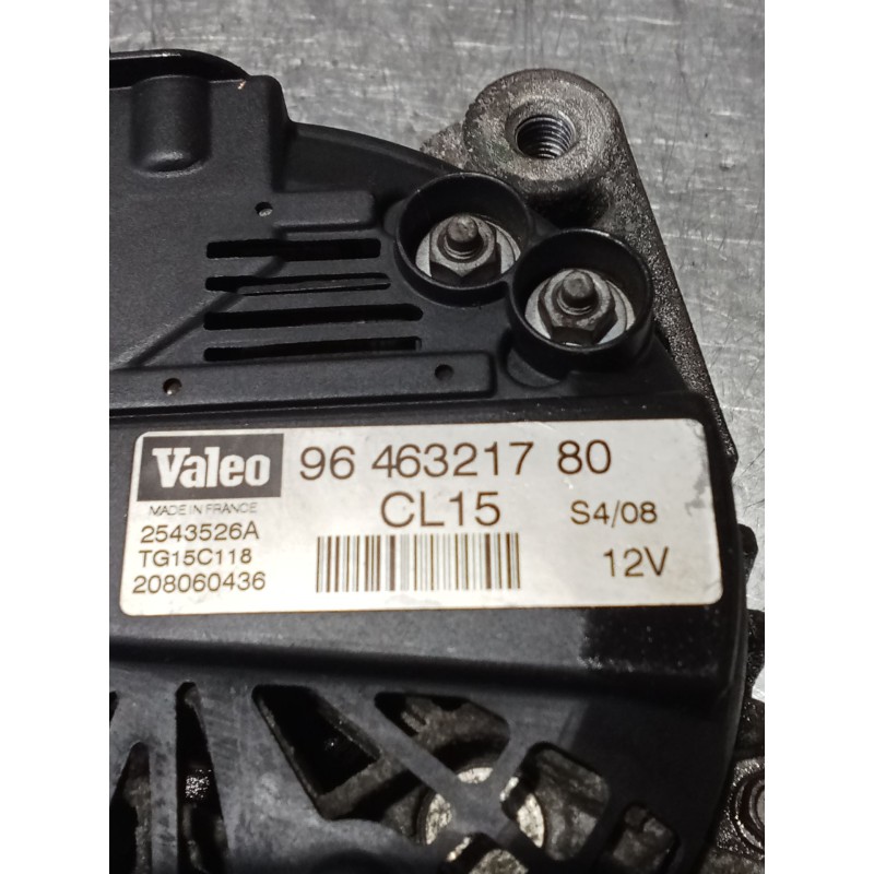 Recambio de alternador para citroën jumpy ii furgoneta 1.6 hdi 90 16v referencia OEM IAM 9646321780  