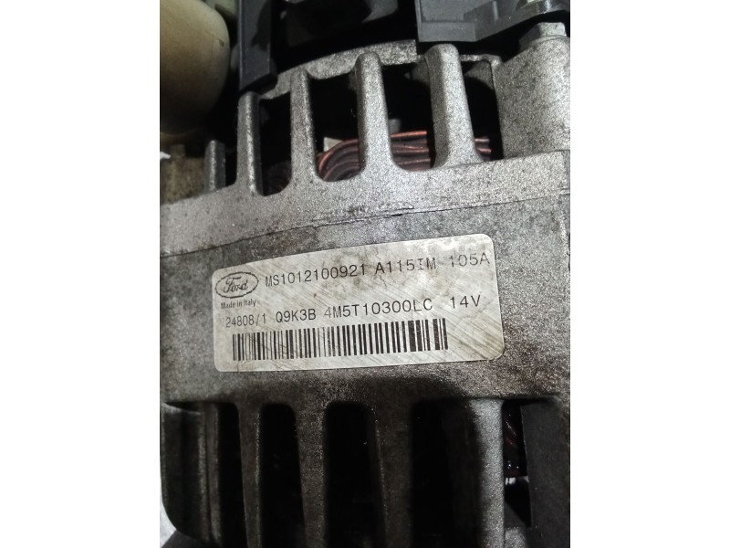Recambio de alternador para ford c-max (dm2) 1.8 tdci referencia OEM IAM 4M5T10300LC 105A 