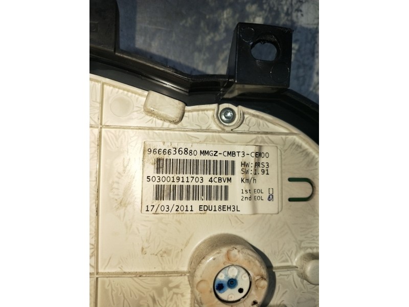 Recambio de cuadro instrumentos para peugeot 206+ (2l_, 2m_) 1.4 hdi eco 70 referencia OEM IAM 9666636880 503001911703 