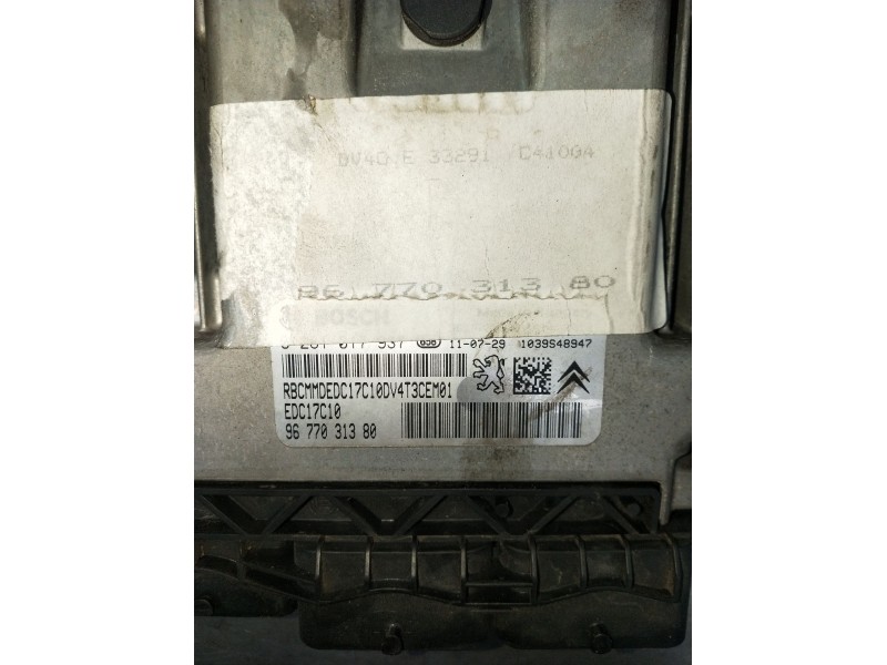 Recambio de centralita motor uce para peugeot 206+ (2l_, 2m_) 1.4 hdi eco 70 referencia OEM IAM 0281017937 9677031380 EDC17C10