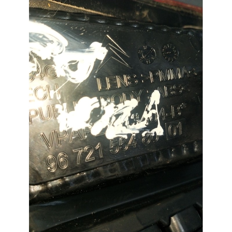 Recambio de piloto trasero derecho interior para citroën c4 ii (nc_) 1.2 thp 130 referencia OEM IAM 9672155480  