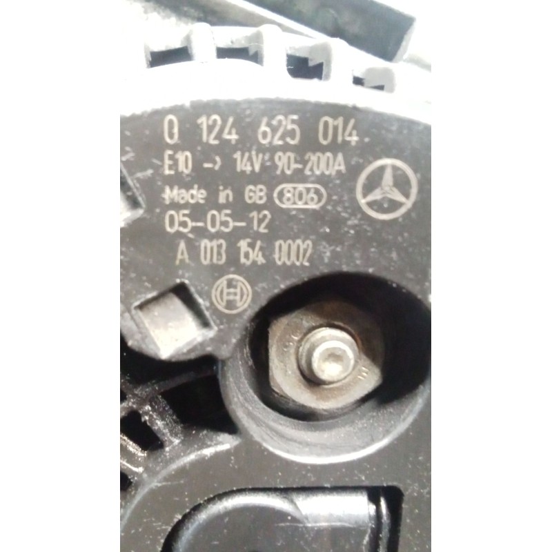 Recambio de alternador para mercedes-benz clase e (w211) e 220 cdi (211.006) referencia OEM IAM A0131540002 0124625014 200A