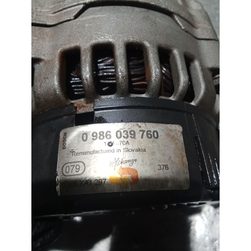 Recambio de alternador para peugeot 306 hatchback (7a, 7c, n3, n5) 1.9 d referencia OEM IAM 0986039760  70A