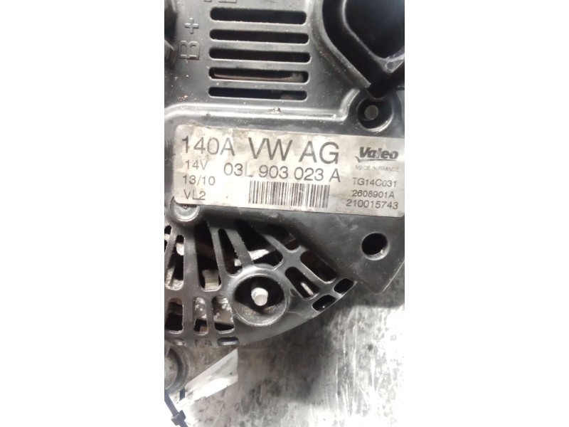 Recambio de alternador para volkswagen tiguan (5n_) 2.0 tdi referencia OEM IAM 03L903023A 140A 