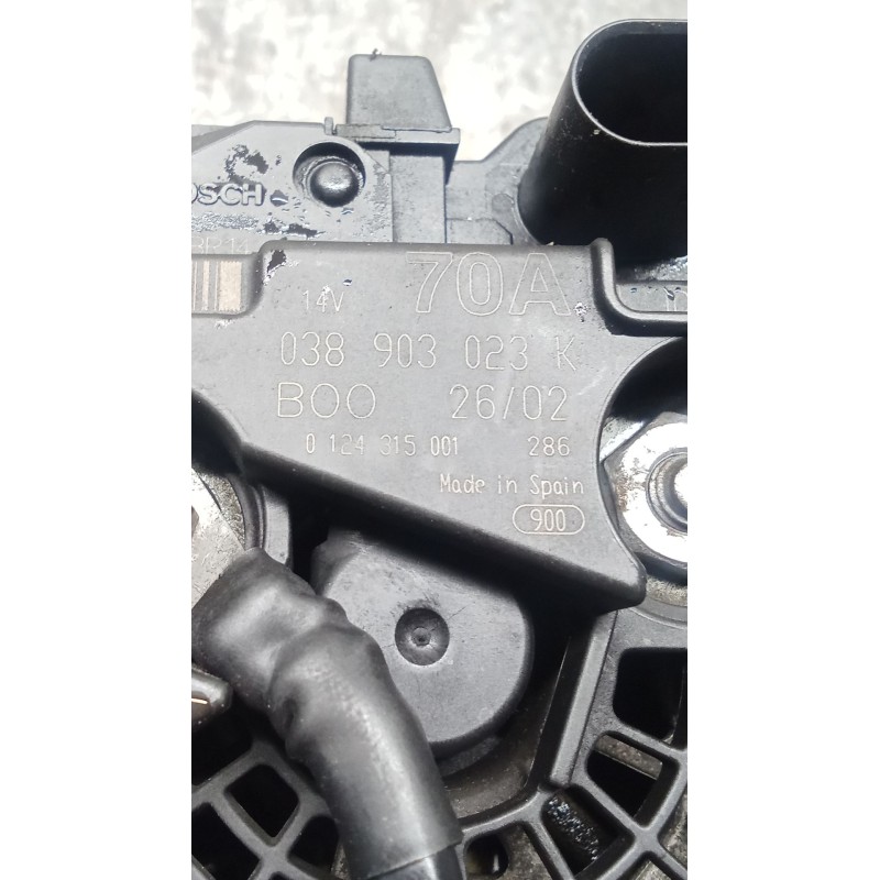 Recambio de alternador para seat cordoba (6k1, 6k2) 1.9 tdi referencia OEM IAM 038903023K  70A
