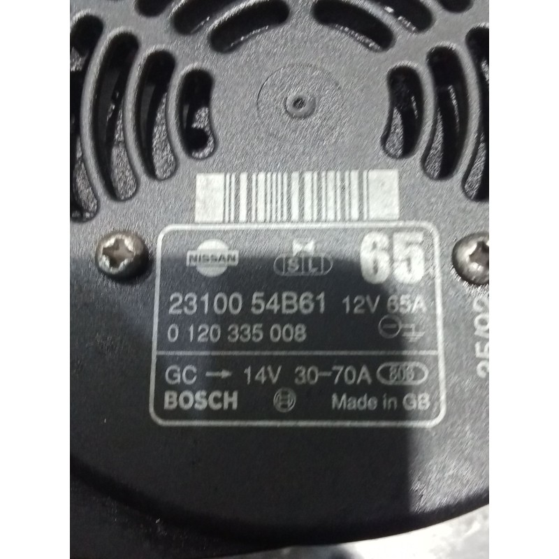 Recambio de alternador para nissan micra ii (k11) 1.3 i 16v referencia OEM IAM 2310054B61  65A