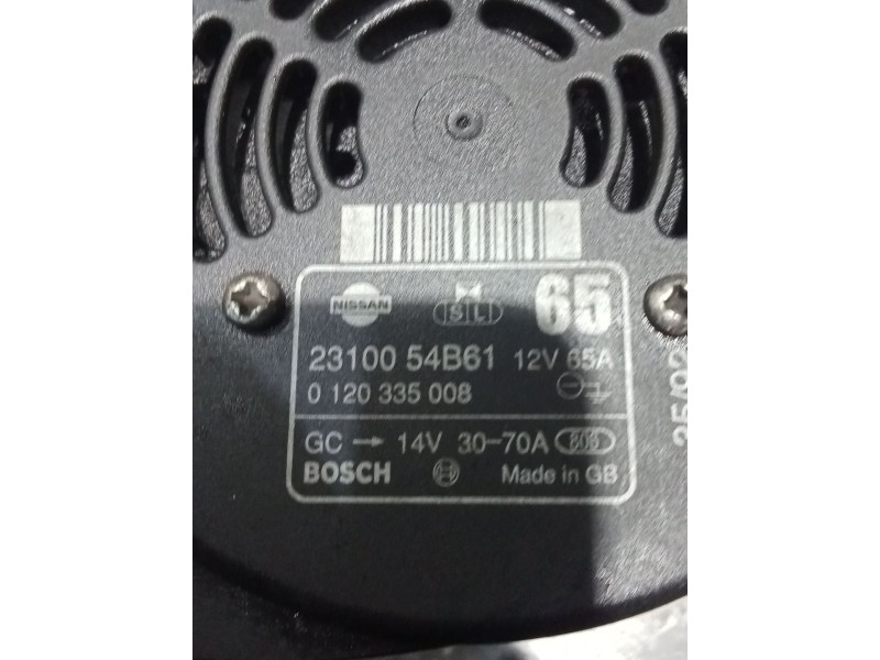 Recambio de alternador para nissan micra ii (k11) 1.3 i 16v referencia OEM IAM 2310054B61  65A