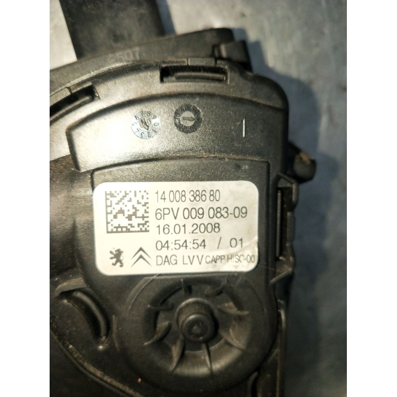 Recambio de potenciometro pedal para citroën jumpy ii furgoneta 1.6 hdi 90 16v referencia OEM IAM 6PV00908309 1400838680 