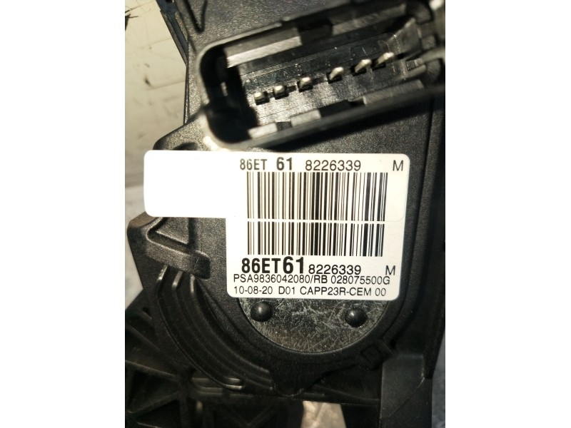 Recambio de potenciometro pedal para peugeot 3008 ii suv (mc_, mr_, mj_, m4_) 1.5 bluehdi 130 referencia OEM IAM 9836042080 0280