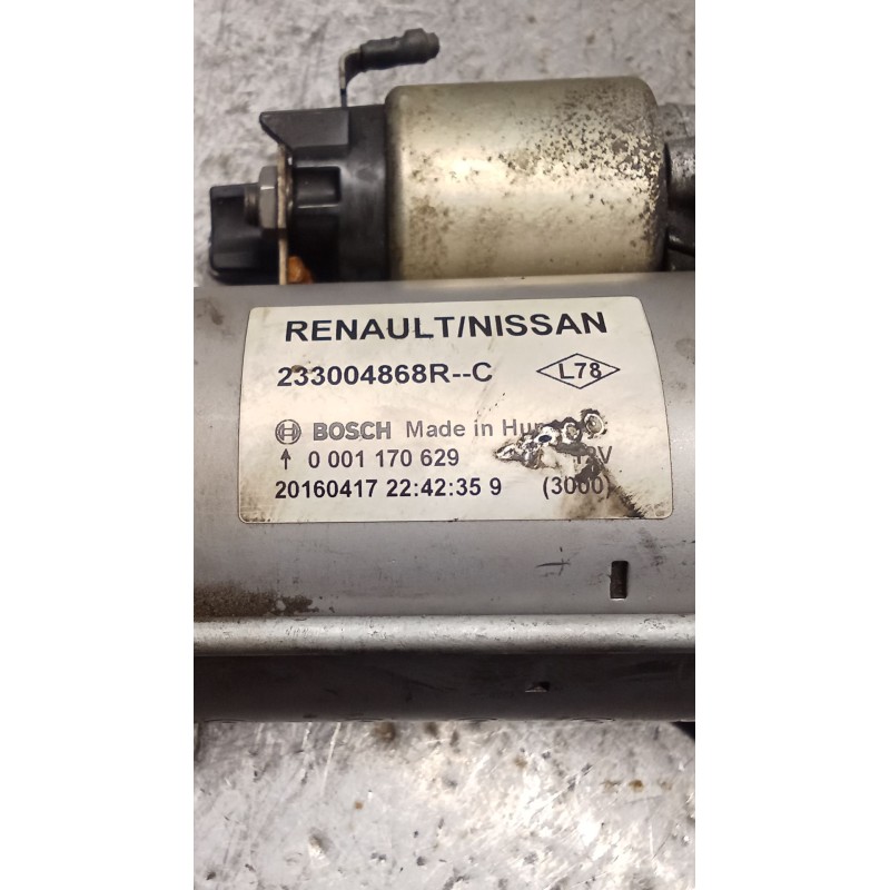 Recambio de motor arranque para renault kangoo / grand kangoo ii (kw0/1_) 1.5 dci 90 (kw05, kw08, kw0g, kw11) referencia OEM IAM