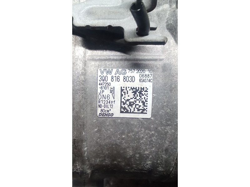 Recambio de compresor aire acondicionado para audi a3 sportback (8ya, 8yf) 35 tdi referencia OEM IAM 3Q0816803D  