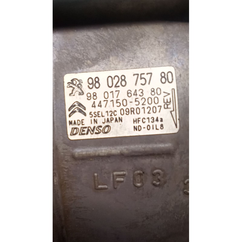 Recambio de compresor aire acondicionado para citroën c4 ii (nc_) 1.2 thp 130 referencia OEM IAM 9802875780 9801764380 