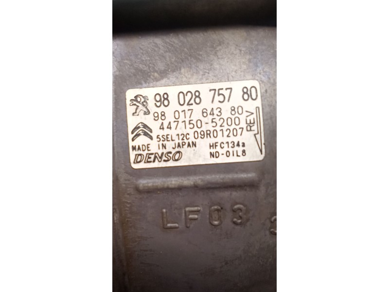 Recambio de compresor aire acondicionado para citroën c4 ii (nc_) 1.2 thp 130 referencia OEM IAM 9802875780 9801764380 