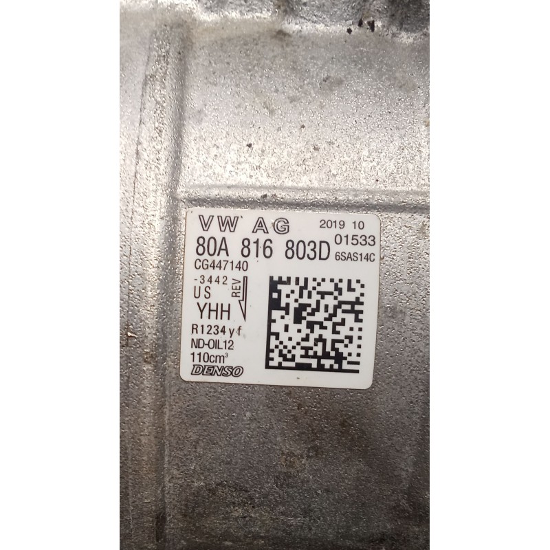 Recambio de compresor aire acondicionado para audi q5 (fyb, fyg) sq5 tdi mild hybrid quattro referencia OEM IAM 80A816803D  
