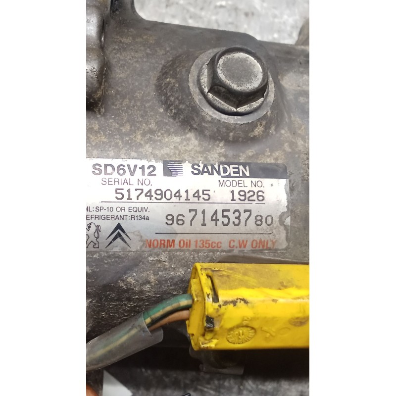 Recambio de compresor aire acondicionado para peugeot 206+ (2l_, 2m_) 1.4 hdi eco 70 referencia OEM IAM 9671453780  