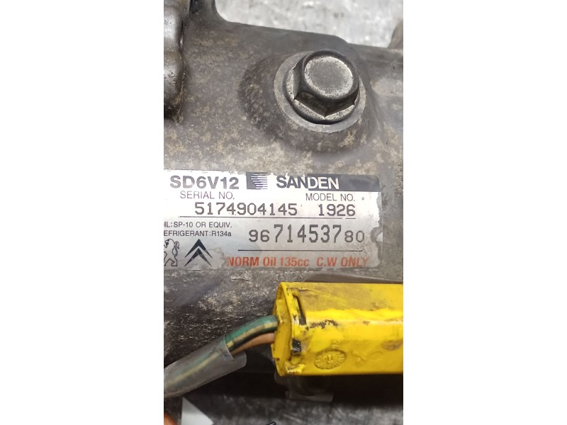 Recambio de compresor aire acondicionado para peugeot 206+ (2l_, 2m_) 1.4 hdi eco 70 referencia OEM IAM 9671453780  