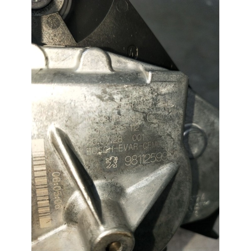 Recambio de motor limpia trasero para peugeot 3008 ii suv (mc_, mr_, mj_, m4_) 1.5 bluehdi 130 referencia OEM IAM 9811259980 039