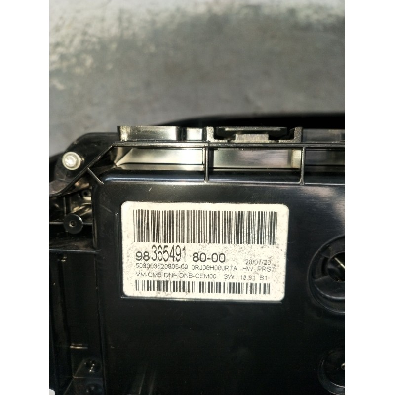 Recambio de cuadro instrumentos para peugeot 3008 ii suv (mc_, mr_, mj_, m4_) 1.5 bluehdi 130 referencia OEM IAM 983654918000  