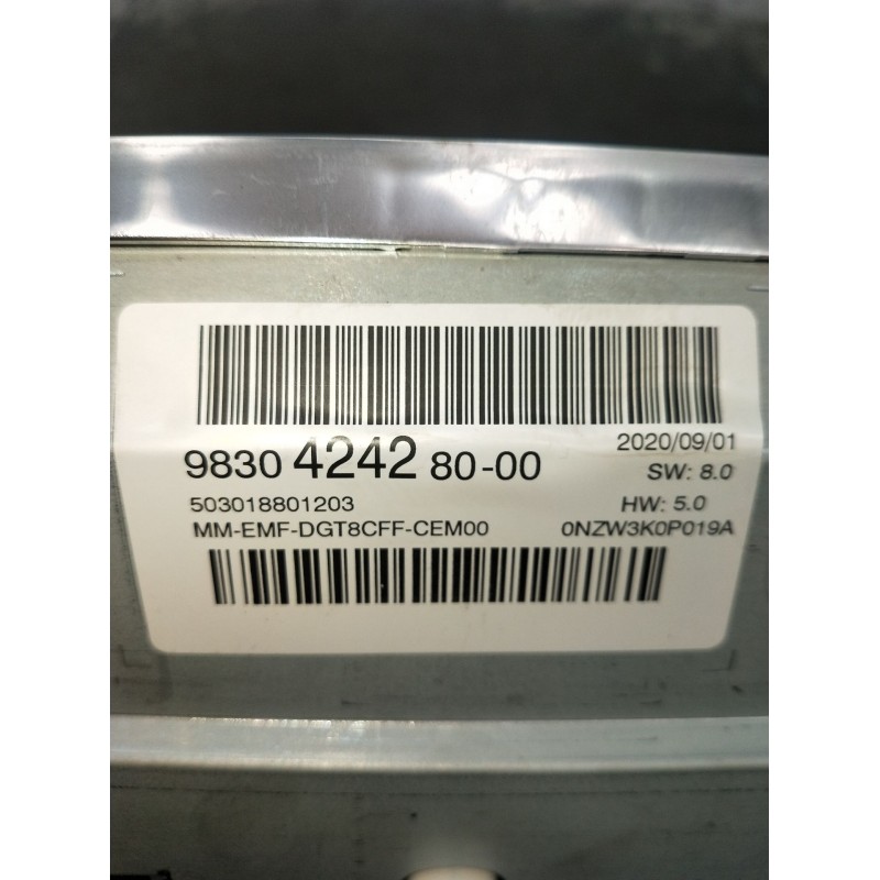 Recambio de pantalla multifuncion para peugeot 3008 ii suv (mc_, mr_, mj_, m4_) 1.5 bluehdi 130 referencia OEM IAM 983042428000 