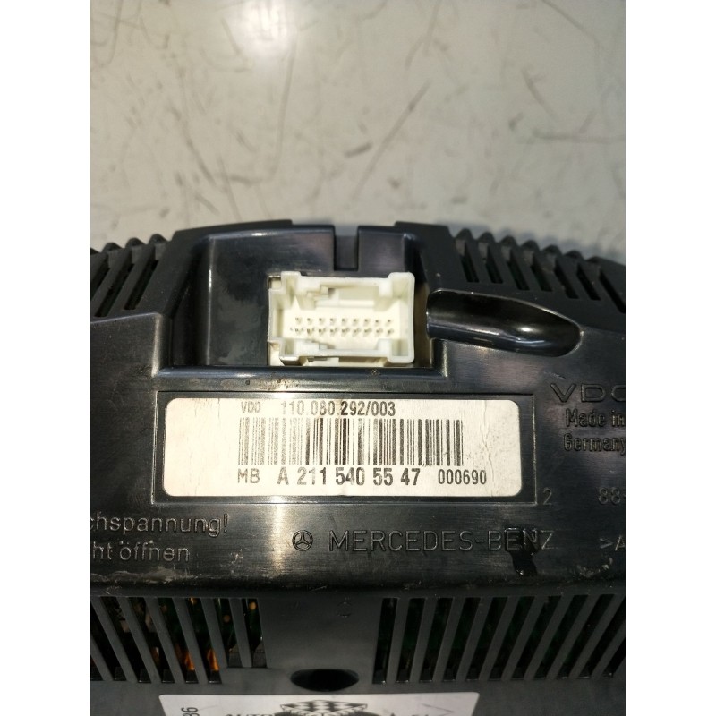 Recambio de cuadro instrumentos para mercedes-benz clase e (w211) e 220 cdi (211.006) referencia OEM IAM A2115405547  