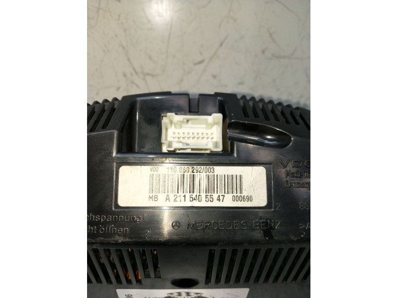 Recambio de cuadro instrumentos para mercedes-benz clase e (w211) e 220 cdi (211.006) referencia OEM IAM A2115405547  