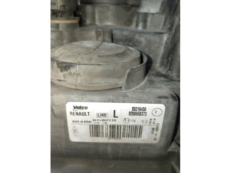 Recambio de faro izquierdo para renault modus / grand modus (f/jp0_) 1.2 (jp0c, jp0k, fp0c, fp0k, fp0p, jp0p, jp0t) referencia O
