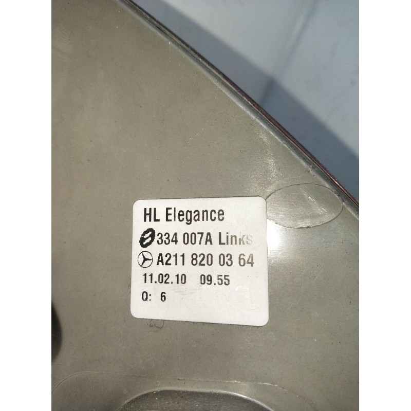 Recambio de piloto trasero izquierdo para mercedes-benz clase e (w211) e 220 cdi (211.006) referencia OEM IAM A2118200364 334007