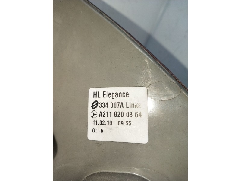 Recambio de piloto trasero izquierdo para mercedes-benz clase e (w211) e 220 cdi (211.006) referencia OEM IAM A2118200364 334007